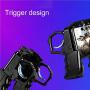 K21 Mobile Game Controller, Metal Trigger Shooting Free Fire Gamepad Sensitive Joystick Four Fingers,Gamepad for iOS Android Mobile Phone