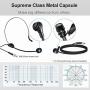 Wireless Headset Lavalier Microphone System -Alvoxcon Dual Wireless Lapel Mic for iPhone, DSLR Camera, PA Speaker, YouTube, Podcast, Video Recording, Conference, Vlogging, Church, Interview, Teaching
