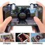 OMKUY Mobile PUBG Game Controller Trigger Gamepad L1R1 Joystick Handle Grip Cell Phone for 4.5~7" Android iOS Smartphone