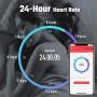 Shanren Heart-Rate-Monitor Chest Strap, Beat 20 Rechargeable HR Sensor, Vibration Alert, Built-in Memory with 100 Sessions