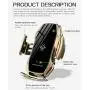 DENT Wireless Cell Phone Car Charger and Mount with Infrared Smart Sensor - DENT A5 10W Fast Charger (Black, Air Vent and telescoping arm) DENT Wireless Cell Phone Car Charger and Mount with Infrared Smart Sensor - DENT A5 10W Fast Charger (Black, Air Vent and telescoping arm)