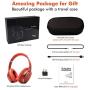 Noise Cancelling Headphones Real Over Ear,Wireless Lightweight Srhythm Durable Foldable Deep Bass Hi-Fi Stereo Bluetooth Headset with Mic and Wire for TV, PC, Cell Phone- Low Latency