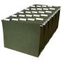 AmazonBasics Hanging Organizer File Folders - Letter Size, Green - Pack of 25