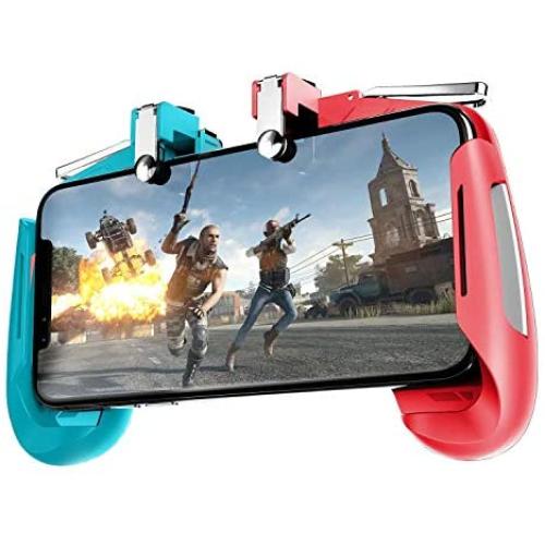 OAHU Mobile Game Controller for PUBG Mobile Controller L1R1 Mobile Game Trigger Joystick Gamepad for 4-6.5" iOS & Android Phone