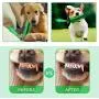 VRTOP Dog Chew Toys Dog Toys for Aggressive Chewers Large Medium Breed Squeaky Dog Toothbrush Indestructible Outside Interactive Pets Training Toys Tough Dental Chews Teething Cleaning
