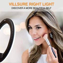 LED Ring Light with Tripod Stand，VillSure 10" Selfie Ring Light Makeup Ring Light for YouTube Video, Photography, Shooting with 3 Light Modes and 10 Brightness Level Compatible with iPhone/Android