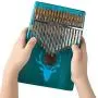 Kalimba Thumb 17 Keys Thumb Piano with Mahogany body builts, Tuning Hammer and Study Instruction -Professional Gift for Music Lovers,piano Beginners and Kids Beginners - Deer