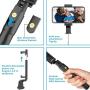 Selfie Stick Tripod with Removable Wireless Bluetooth Remote Shutter Compatible,Mini Pocket Selfie Stick for iPhone 11 Pro Max/XR/X/8/8P/7/7P/6s/6 Samsung Galaxy S9/8/7 Note 9/8/7 Nubia