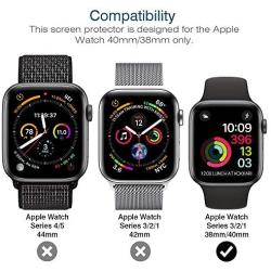 LK [6 Pack] Screen Protector for Apple Watch 40mm Series 4/5 / Apple Watch 38mm Series 2 3, [Max Coverage][Case Friendly] [Bubble Free] iWatch 40mm iWatch 38mm HD Clear Flexible TPU Film