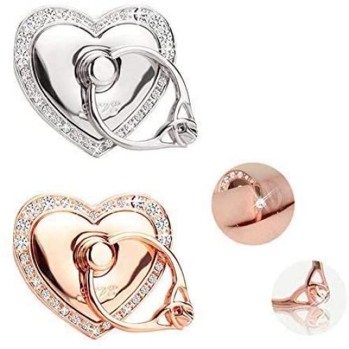 Unicorn XMS834 Phone Ring Holder,360° Rotation Universal Mobile Phone Finger Ring Stand Grip (2 Pack)