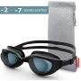 ZIONOR Nearsighted Swim Goggles, G7 Optical Shortsighted Myopia