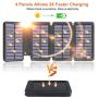 Solar Charger 25000mAh, Riapow Waterproof Solar Power Bank with 4 Panels, Dual USB & Type-C Input for Electronic Devices Like Phones, ipad and Laptop, Outdoor Camping