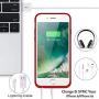 Xooparc Battery case for iPhone 8 Plus/7 Plus/6 Plus/6s Plus,8500mAh Charging Case Portable Charger Case Rechargeable Extended Battery Pack for 6s Plus/ 6 Plus/ 7 Plus/ 8 Plus(5.5) Backup (Red)