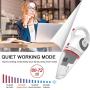 GeeMo Handheld Vacuum Cleaner 8500PA Wet Dry Powerful Cyclonic Suction Lightweight Quick Charge Vacuum Cleaner Cordless for Home&Car X4