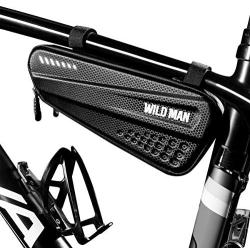 Epessa Bike Top Tube Bag,Hard Shell Waterproof Frame Bag for Cycling Accessories Repair Tool Storage