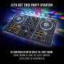 Numark Party Mix | Complete DJ Controller Set for Serato DJ with 2 Decks, Party Lights, Headphone Output, Performance Pads and Crossfader / Mixer