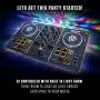 Numark Party Mix | Complete DJ Controller Set for Serato DJ with 2 Decks, Party Lights, Headphone Output, Performance Pads and Crossfader / Mixer Numark Party Mix | Complete DJ Controller Set for Serato DJ with 2 Decks, Party Lights, Headphone Output, Performance Pads and Crossfader / Mixer