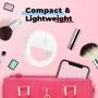 Selfie Ring Light Rechargeable-Phone Ring Light Clip On for iPhone Tablet Computer Camera Photography Video-Adjustable Brightness 36 LED Camera Circle Light- Portable Selfie Fill Ring Selfies -White