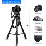 BAALAND Camera Tripod 20-70 Inch Lightweight Aluminum Compact Travel Tripod for Nikon Canon DSLR Video Camera 11LBS MAX Load with Bag