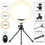 10" Selfie Ring Light LED Photography Light with Tripod Stand Cell Phone Holder for Live Stream/Makeup, Led Camera Ringlight for YouTube Video/Photography 10" Selfie Ring Light LED Photography Light with Tripod Stand Cell Phone Holder for Live Stream/Makeup, Led Camera Ringlight for YouTube Video/Photography