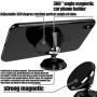 Magnetic Car Mount Holder, Manords Universal Stylish 360°Rotation Car Phone Mount, Adjustable Dashboard Mount Compact iPhone 11 Pro Xs Max XR 8 7 Plus SE, Galaxy S10 S10e 5G S9, LG,Note 10 and More