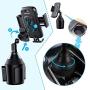 Car Cup Holder Phone Mount Universal Adjustable Cradle Phone Holder for Car iPhone Xs/Max/X/XR/8/8 Plus,Samsung Note 9/ S10+/ S9/ S9+/ S8 by DALUZ
