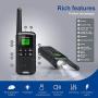 GOCOM Walkie Talkies for Adults Two-Way Radio 2,662 Channels Walkie Talkies Long Range VOX & NOAA Weather Scan Hands Free for Neighborhood Communication Outdoor Hiking (No Batteries Included)