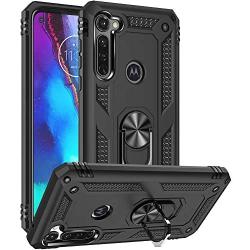 GSDCB Motorola Moto G Stylus Case, Motorola Moto G Pro Case, Military Armor Heavy Duty Shockproof Phone Protective Case with Kickstand Hard PC Cover Soft TPU Dual Layer for Women Men Girl Boy (Black)