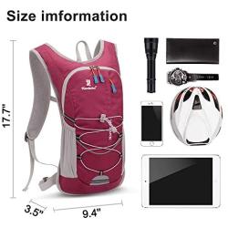 Xboun Hydration Pack - Hydration Water Backpack with 2L TPU Leak Proof Water Bladder for Men & Women | Great for Hiking, Running, Cycling, Camping, Skiing, Outdoor Activities