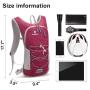Xboun Hydration Pack - Hydration Water Backpack with 2L TPU Leak Proof Water Bladder for Men & Women | Great for Hiking, Running, Cycling, Camping, Skiing, Outdoor Activities