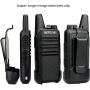 Retevis RT22 Walkie Talkie Long Range,2 Way Radio Rechargeable,Two Way Radio with 2 Pin Earpiece Headset Adults Children Field Camping Driving(2 Pack)