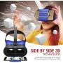 VIOTEK Spectre Folding Virtual Reality VR Headset Phone Accessory - Lightweight Glasses with Collapsible Case for Samsung Apple iPhone LG HTC Motorola Nokia Google Pixel and More!