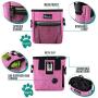 PetAmi Dog Treat Pouch | Dog Training Pouch Bag with Waist Shoulder Strap, Poop Bag Dispenser and Collapsible Bowl | Treat Training Bag for Treats, Kibbles, Pet Toys | 3 Ways to Wear