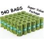 Greener Walker Poop Bags for Dog Waste-540 Bags,Extra Thick Strong 100% Leak Proof Biodegradable Dog Waste Bags