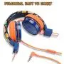 Baseman Kids Headphones with Microphone, Wired On-Ear Headsets with Safe Volume Limited 85 dB, Foldable and Adjustable Headphones with a 3.5mm Jack Cord for Children/School/Cellphone/Tablet Orange