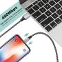 JAHMAI iPhone Charger, Nylon Braided Lightning Cable 3Pack 6ft Fast Charging High Speed Data Sync Cord Phone Connector Compatible with iPhone 11 Pro XS MAX XR XS X 8 7 Plus 6S 6 SE iPad Mini Air Pro