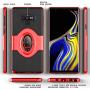 Samsung Galaxy Note 9 Case - eSamcore Ring Holder Kickstand Cases + Dashboard Magnetic Phone Car Mount [RED]