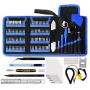 Kaisi 139 in 1 Electronics Repair Tool Kit Professional Precision Screwdriver Set Magnetic Drive Kit with Portable Bag for Repair PC Computer, Laptop, Tablet, iPad, iPhone, Xbox, Game Console and more