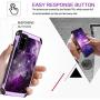 BENTOBEN Galaxy S20 Case, Galaxy S20 5G Case, Shockproof Space Design Hybrid Dual Layer Hard PC Soft Bumper Slim Sleek Protective Phone Cover for Samsung Galaxy S20 2020 Release 6.2Inch, Purple Nebula