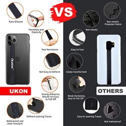 UKON Phone Strap,Removable Silicone Stretching Strap Reusable Strong Cell Phone Strap as Phone Grip Holder and Finger Holder Elastic Strap Fit Most Smartphone Phone Case