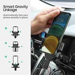 UGREEN Car Phone Mount CD Slot Holder Gravity Car Cell Phone Stand Clamp Adjustable Compatible for iPhone 11 Pro Max SE XR XS X 8 7 6 Plus 6S, Samsung Galaxy S20 S10 S9 S8 Note10, Google Pixel 4 XL