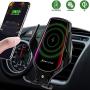 LUKKAHH R3 Wireless Car Charger Mount,Auto-Clamping Air Vent Phone Holder,10W Qi Fast Car Charging,Compatible iPhone 11/11 Pro/11 Pro Max/XS/XS Max/X/8/8+, Samsung Note9/Note10/S9+/S10+(Deep Black)