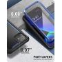 i-Blason Ares Case for iPhone 11 6.1 inch (2019 Release), Dual Layer Rugged Clear Bumper Case with Built-in Screen Protector (Blue)