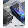 i-Blason Ares Case for iPhone 11 6.1 inch (2019 Release), Dual Layer Rugged Clear Bumper Case with Built-in Screen Protector (Blue)