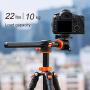 K&F Concept TM2515T1 Professional 67 inch Camera Tripod Horizontal Aluminium Tripods Portable Monopod with 360 Degree Ball Head Quick Release Plate for Canon Nikon Sony DSLR Cameras