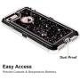 iPhone 6S Case, iPhone 6 Case, Anuck 3 in 1 Hybrid Heavy Duty Defender Case Sparkly Floating Liquid Glitter Protective Hard Shell Shockproof TPU Cover for Apple iPhone 6 /iPhone 6S 4.7" - Black