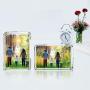 Boxalls 3.5x5 Inches Acrylic Picture Frames, Desktop Frameless Photo Frames with Magnetic, Double Sided Transparent