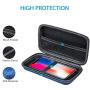 GLCON Portable Protection Hard EVA Case for External Battery,Cell Phone,GPS,Hard Drive,USB/Charging Cable,Carrying Bag Mesh Inner Pocket,Zipper Enclosure n Durable Exterior,Universal Travel Pouch Bag