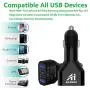 USB Car Charger, AI AIKENUO 48W Cars Adapter with Dual Ports Quick Charge 3.0, Fast Charging Auto Chargers for QC Devices, Android Phone,Samsung,iPhone,Tablets and More USB Car Charger, AI AIKENUO 48W Cars Adapter with Dual Ports Quick Charge 3.0, Fast Charging Auto Chargers for QC Devices, Android Phone,Samsung,iPhone,Tablets and More