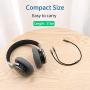 Headphone Splitter Adapter 3.5mm Aux Audio Splitter for Computer, Hinotori Headset Splitter Mic and Audio Y Splitter Cable for PC Gaming Headset, Nintendo Switch, PS4, Xbox One, Smartphones or Laptop